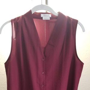 Van Heusen Sleeveless Blouse - Peacock
